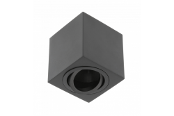 Decor Deckenleuchte AVEIRO Aluminium 80x80x85mm IP20 max 20W quadratisch schwarz 1208963828