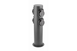Decor Gartenpfosten CORTA-P 36 IP54 AC220-240V 50-60Hz 4*Schucko-Steckdose max.3500W Graphit 1208963859