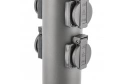 Decor Gartenpfosten CORTA-P 36 IP54 AC220-240V 50-60Hz 4*Schucko-Steckdose max.3500W Graphit 1208963859