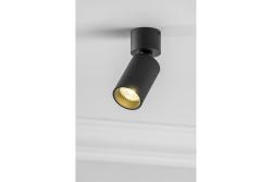 Decor Deckenleuchte FARGO MINI Aluminium 56x150mm IP20 max 20W rund schwarz 1208963877