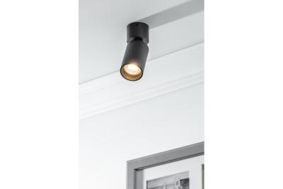 Decor Deckenleuchte FARGO MINI Aluminium 56x150mm IP20 max 20W rund schwarz 1208963877