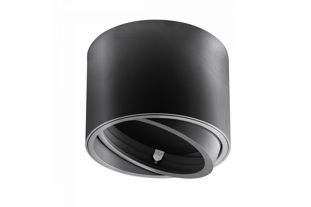 Decor ISUMI Deckenlampe mit verstellbarem Winkel, Aluminium 130x100 IP20 ES111 GU10 rund schwarz. 1208963894