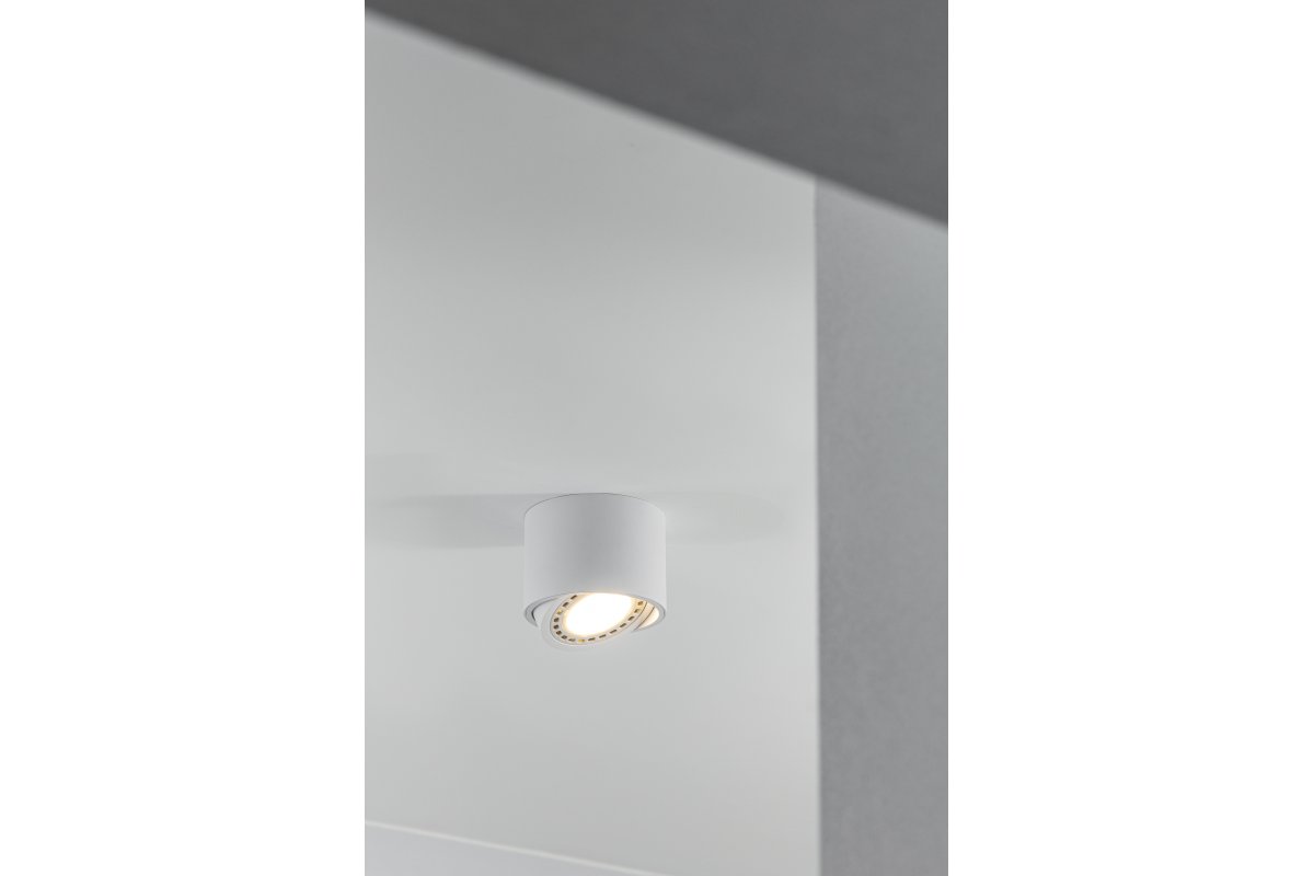 Decor ISUMI Deckenlampe mit verstellbarem Winkel, Aluminium 130x100 IP20 ES111 GU10 rund, weiß. 1208963895