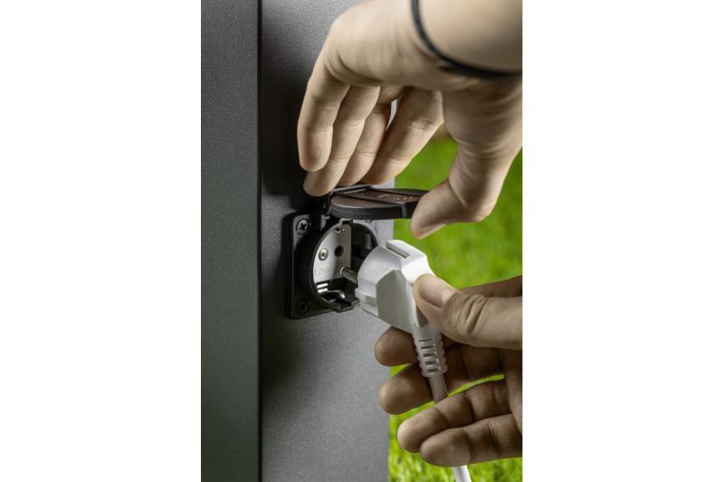 Decor Garden fixture LARGO-P 50 E27 MAX.15W IP44 AC220-240V 50-60Hz max. 2500W mounting post graphite 1208963919