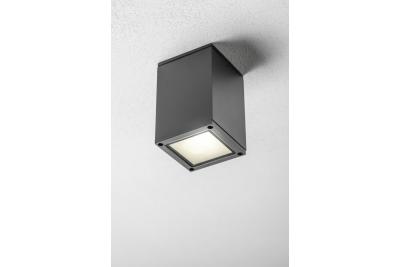 Decor Deckenleuchte LENTO Alum 100x130 IP54 max 35W quadratisch Graphit 1208963923