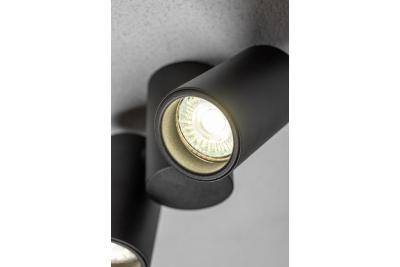 Decor Deckenleuchte LUPO Aluminium 17,5x5,6x11,5 IP20 2*GU10 max. 50W rund schwarz 1208963926