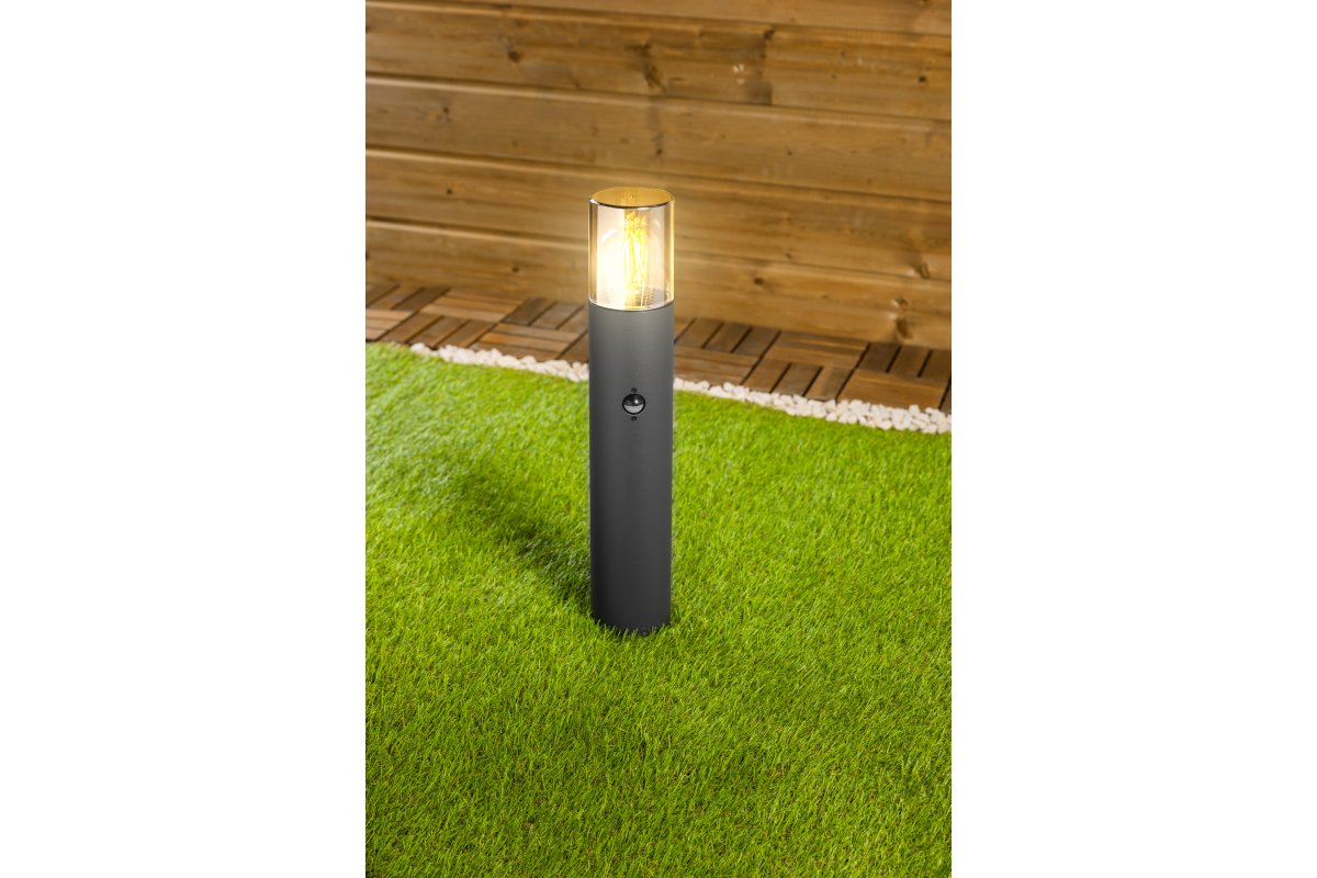 Decor Gartenleuchte MEDIO-P 50 PIR E27 MAX.15W IP54 AC220-240V 50-60Hz Pfosten Graphit 1208963940