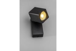 Decor Wandbefestigung RENO Aluminium IP20 max. 20W Einzelquadrat Schwarz 1208963978
