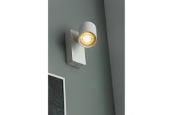 Decor Wandbefestigung SANTO Aluminium IP20 max. 20W einzeln rund weiß 1208963994