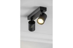 Decor Deckenleuchte SANTO Aluminium IP20 max. 20W*2 doppelt rund schwarz 1208963997
