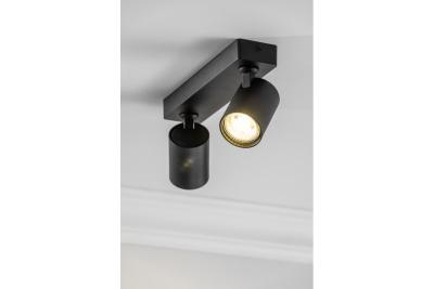 Decor Deckenleuchte SANTO Aluminium IP20 max. 20W*2 doppelt rund schwarz 1208963997