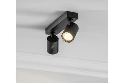 Decor Deckenleuchte SANTO Aluminium IP20 max. 20W*2 doppelt rund schwarz 1208963997
