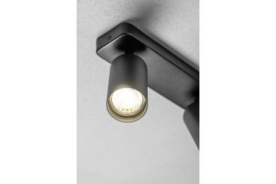 Decor Deckenleuchte SANTO BIS Aluminium IP20 max. 20W*2 doppelt rund schwarz 1208963999