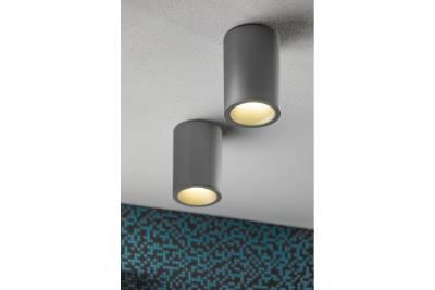 Decor SENSA AQUA Deckenleuchte Alu 85x115 IP54 max 50W rund grau 1208964008