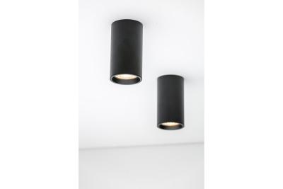 Decor Lampenoberfläche montiert SENSA MINI Aluminium 64x115 IP20 max 50W rundes schwarzes Gehäuse 1208964013
