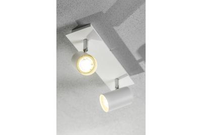 Decor Deckenleuchte VENETO IP20 max. 20W 2 x GU10 rund weiß 1208964037