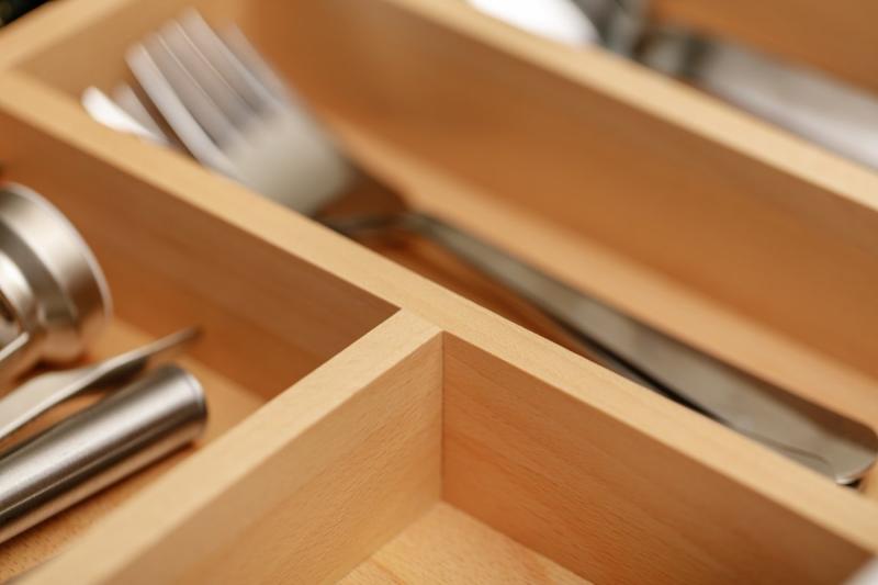 Decor Cutle Besteckkasten Verstellbares Besteckregal Farbe Buche 1208966290