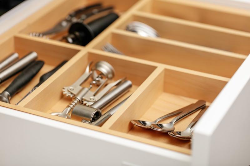 Dekor Cutle Besteckeinsätze Küche Verstellbarer Einsatz für 600-1000mm Schränke 1208966291