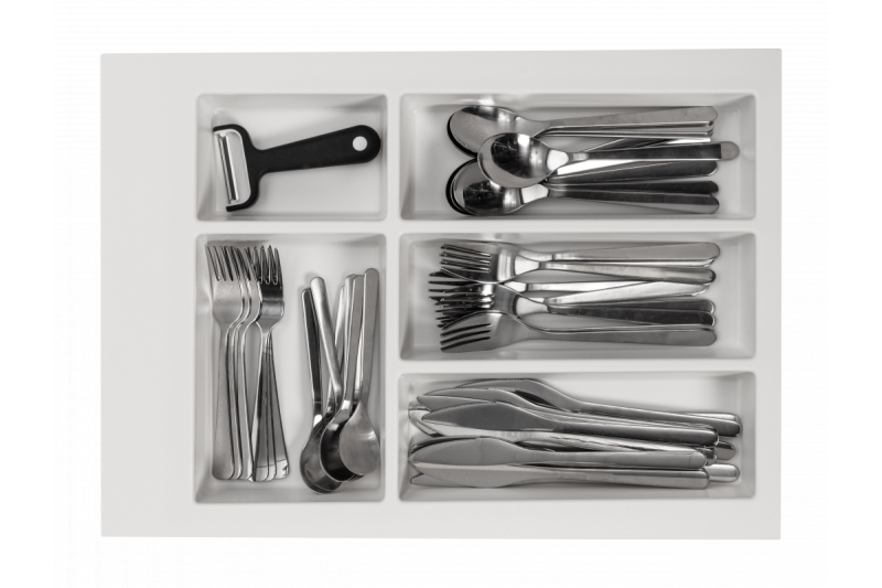Decor Cutle Besteckkasten Einsatz für Küchenlade 400 Weiß 1208966373