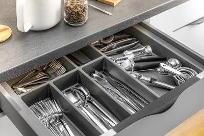 Decor Cutle Besteckeinsatz für Küchenschublade 500 Anthrazit 1208966376