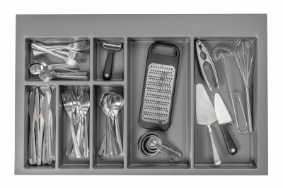 Decor Cutle Besteckkasten Einsatz für Küchenschublade 800 Anthrazit 1208966380