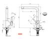 Franke Galley Square Keukenkraan kleur rvs met draaibare uitloop 115.0559.597