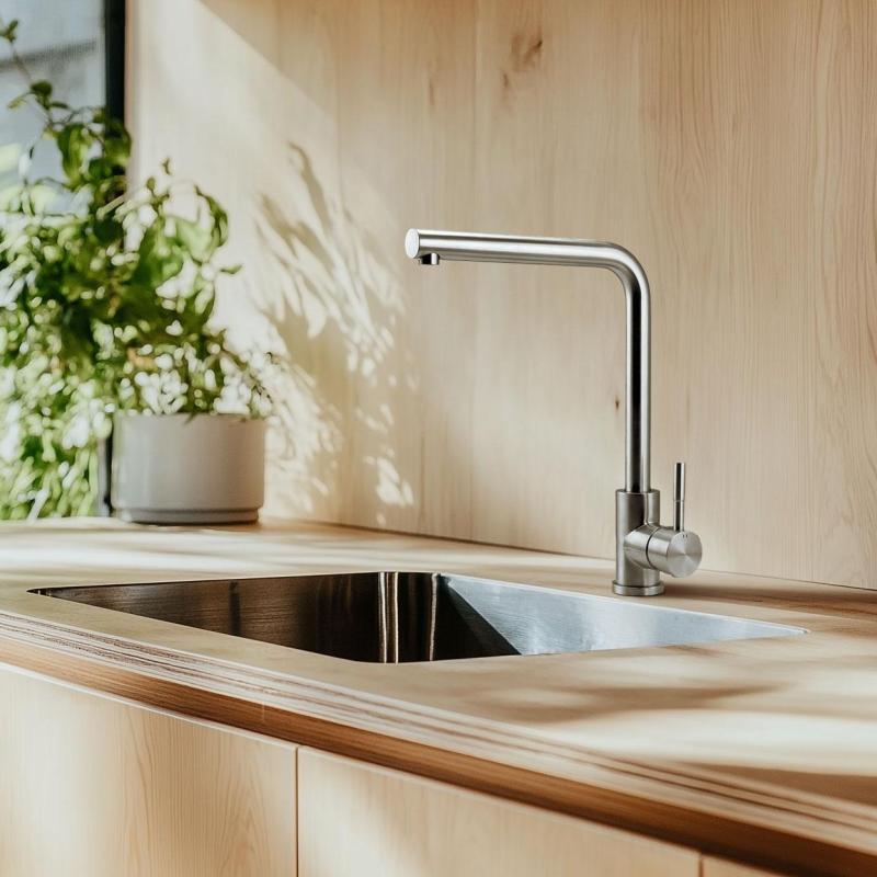 Kombinationsset Franke Spüle - Pure.sink Küchenarmatur - Küchensiphon