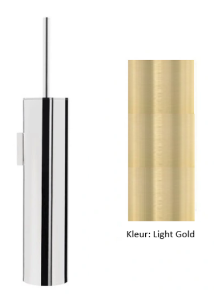 Waterevolution Flow WC-Bürstenset für die Wand PVD Light Gold A241WGE