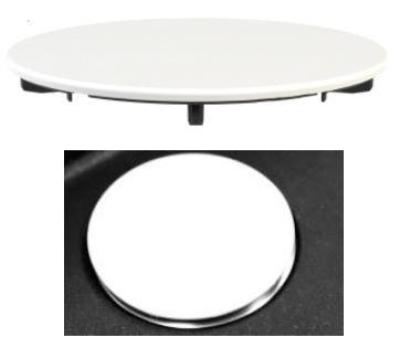 Granitemy Universal Ablaufabdeckung Spülbecken, Korbstecker Abdeckkappe matt weiß Deckel für Ablaufloch 1208967259