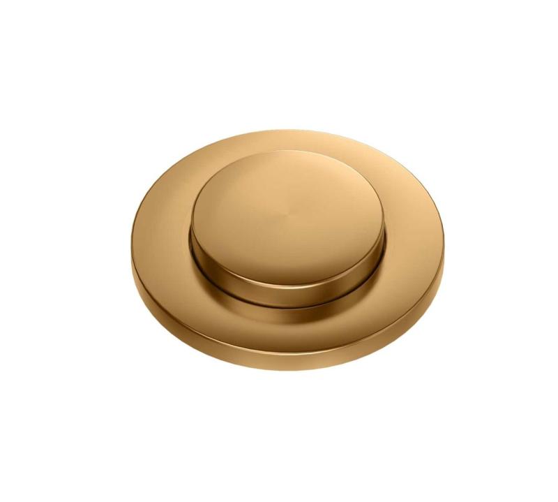 Quadri Kupfer Doppelspülbecken-Abflussset und Überlauf mit Push-to-Open-Knopf Kupfer 1208967546