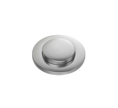 Quadri Edelstahl Doppelspülbecken Abflussset und Überlauf mit Push-to-Open-Knopf Edelstahl 1208967591