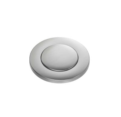 Quadri Edelstahl Doppelspülbecken Abflussset und Überlauf mit Push-to-Open-Knopf Edelstahl 1208967591