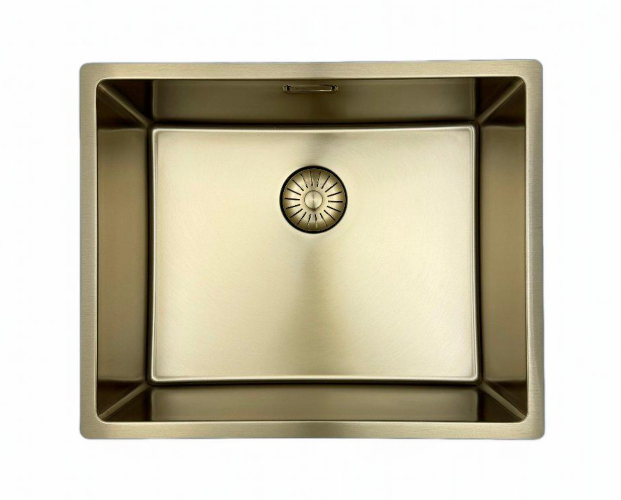 Pure.Sink Prestige Spüle 50x40 cm PVD Gold 10 mm Radius Unterbau, Flachbau und Aufbau PPG5040-60.