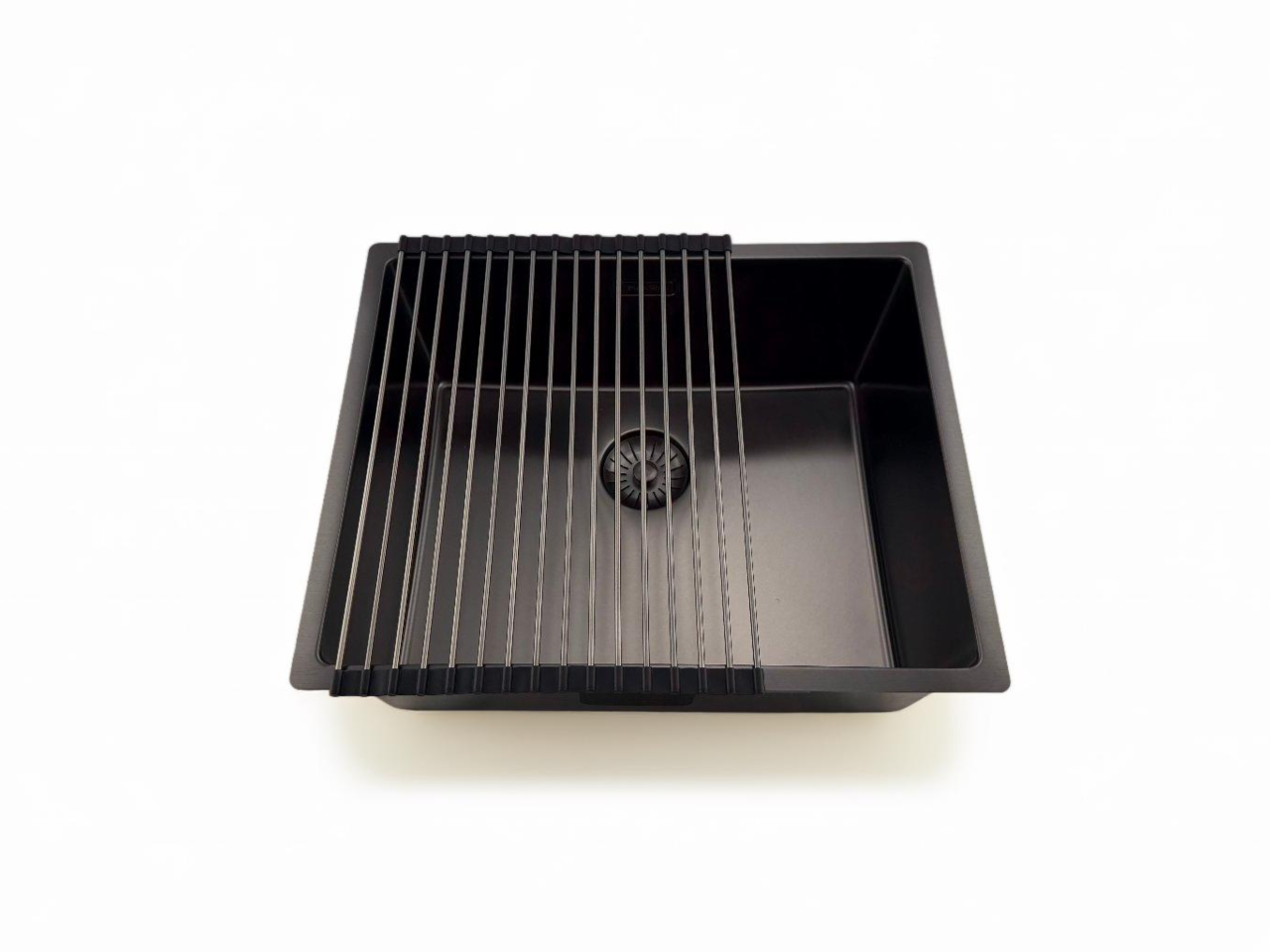 Pure.Sink Prestige Spülbecken 50x40 cm PVD Gun Metal 10mm Radius Unterbau, Flachbau und Aufbau PPG5040-61