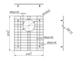 Pure.Sink Prestige Bodenrost 34 Gun Metal PPGGD34-61