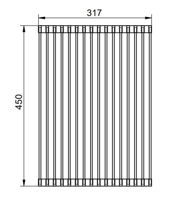 Pure.Sink Prestige Rollmatte Spülbecken Gun Metal PPGRM40-61