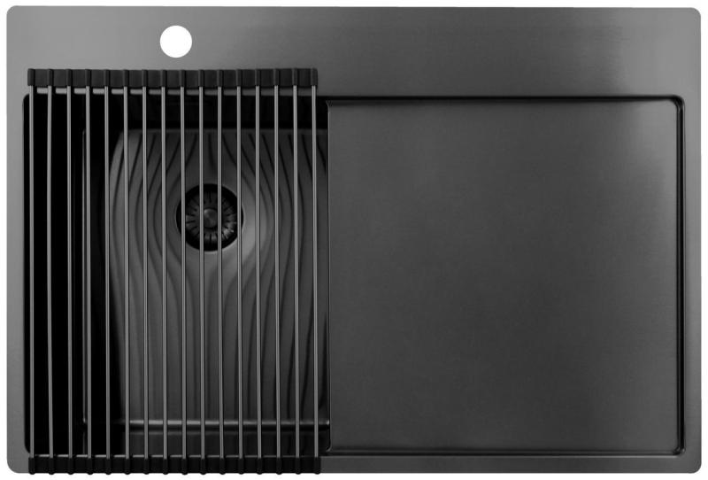 Pure.Sink Prestige Rollmatte Spülbecken Gun Metal PPGRM40-61