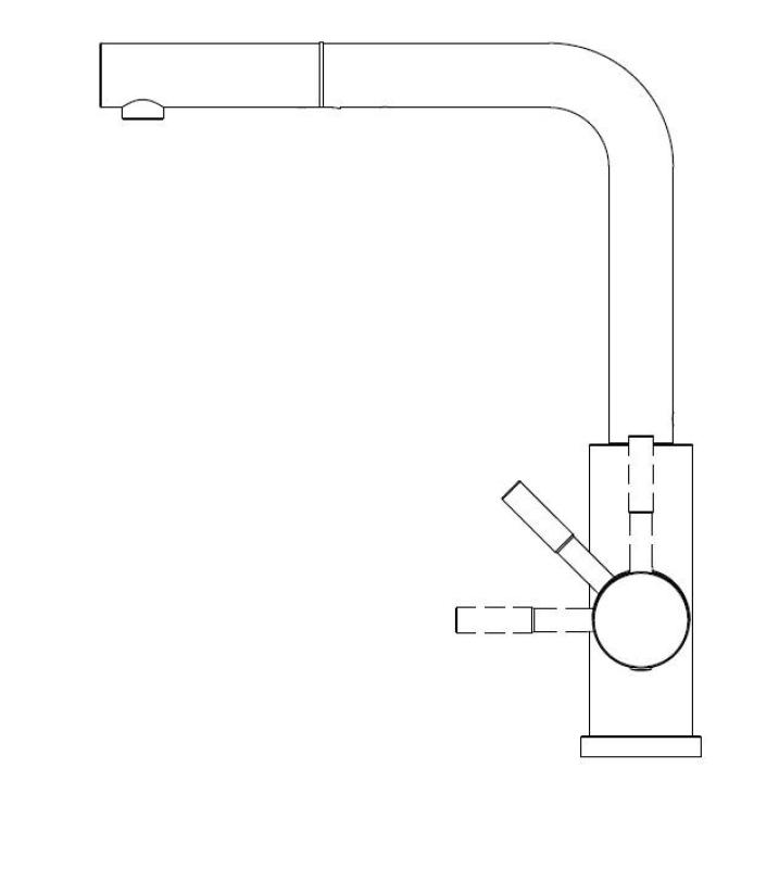 Pure.Sink Elite Steel Spark-S Küchenarmatur Edelstahl mit ausziehbarem Auslauf PS8041-02