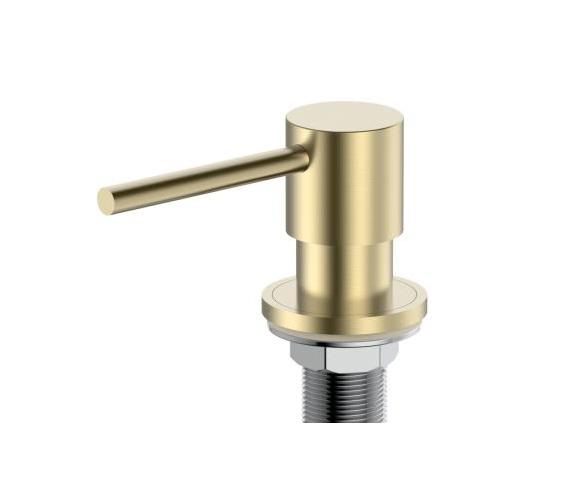 Pure.Sink Elite Steel Shine Einbau Seifenspender PVD gebürstetes Gold von oben nachfüllbar PS9010-60