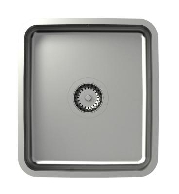 Aquadesign Oxford Edelstahl Spülbecken 35x40cm Unterbau mit Edelstahlstopfen - 1208967761