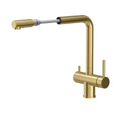 Quadri Ellesmere Küchenarmatur PVD Gold 3-Wege mit zusätzlichem Anschluss für gefiltertes Wasser 1208967781