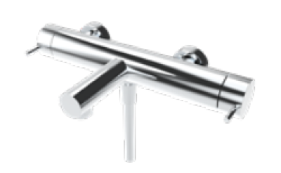 Wasserevolution Flow Zwei-Wege-Duschmischer mit Handbrause PVD Kupfer T130NCPE