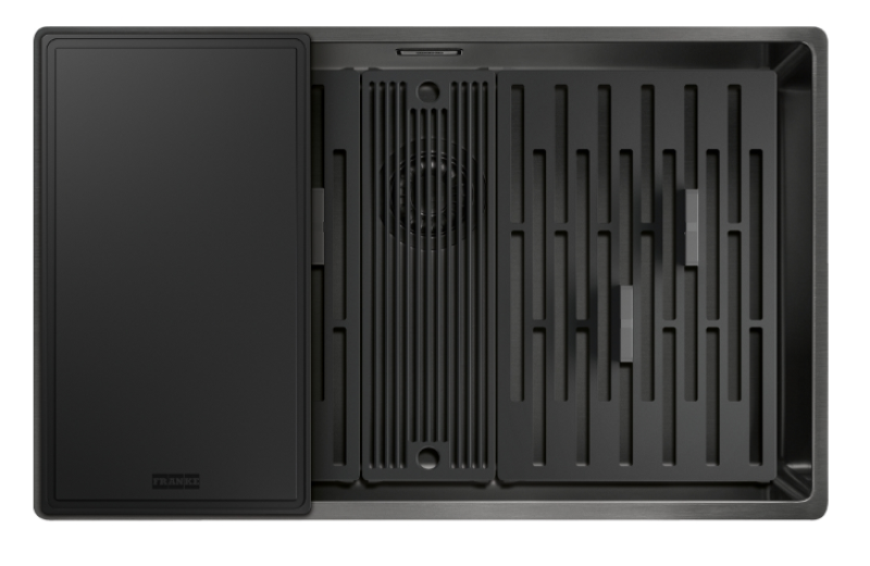 Franke Mythos Masterpiece BXM 210.68 Große Gun Metal Spüle PVD Anthrazit 685x410mm Flachbau und Unterbau - 127.0676.885