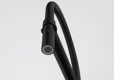 Franke Icon Einhebel-Küchenarmatur mit Flexibler Handbrause, Schwarz 115.0690.598