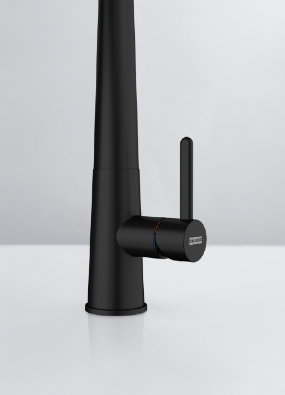 Franke Icon Einhebel-Küchenarmatur mit Flexibler Handbrause, Schwarz 115.0690.598