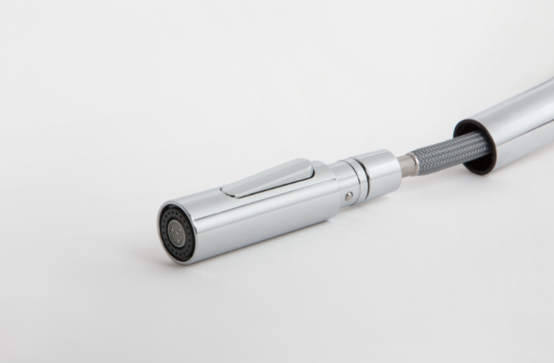 Franke Pescara J Einhebelmischer Schwarz mit Ausziehbarem Auslauf und Sprühfunktion 115.0575.968