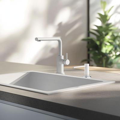 Franke Active Küchen Einbau Seifenspender Granit Polar White Weiß 112.0633.079