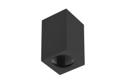 Deckenleuchte TIPO, Alu, 60x60x100, IP20, max 50W, quadratisch. Schwarz