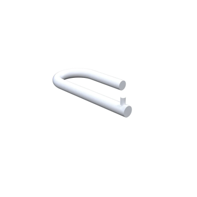 Waterrevolution Flow Toilettenpapierhalter U-Form ohne Abdeckung matt weiß A130BBR