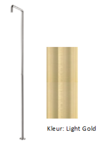 Wasserevolution Flow Duschsäule mit Mischknopf Light Gold T146WGE